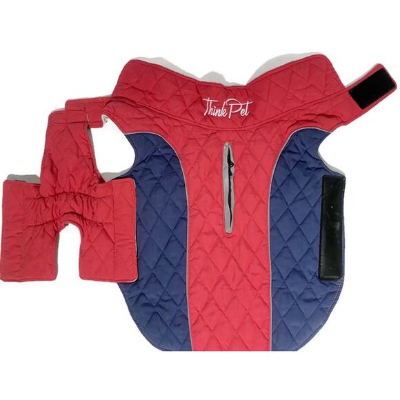 ThinkPet Cold Weather Dog Coat Jacket Red Size 3XL Chest Size 26 1/4 -29 1/4 - Picture 6 of 7